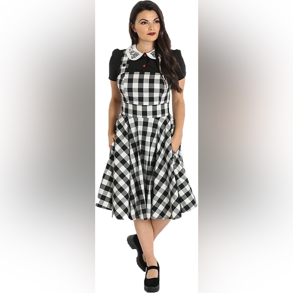 Hell Bunny NWT pinafore dress